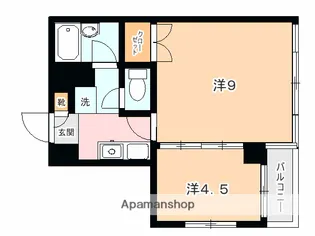 瀬戸マンション【4階】の間取り