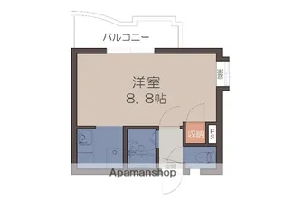 カルチェコート鴨池【5階】の間取り