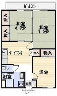 3DKの間取り画像