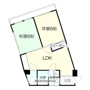 ラ ペシブルビル【303号室】の間取り