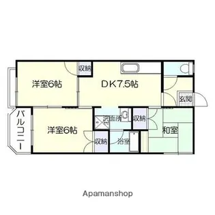 竹5マンション【2階】の間取り