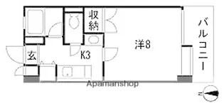 パレス姫【3階】の間取り