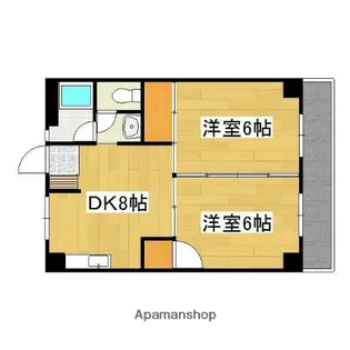 若原ハイツ【2階】の間取り