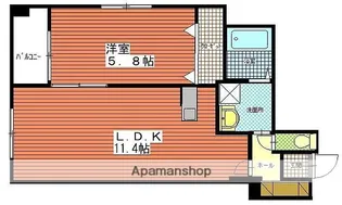 グランドスカイ上之園【6階】の間取り