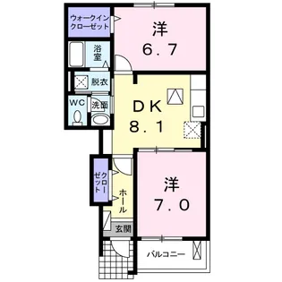サン・スカイⅢ【1階】の間取り