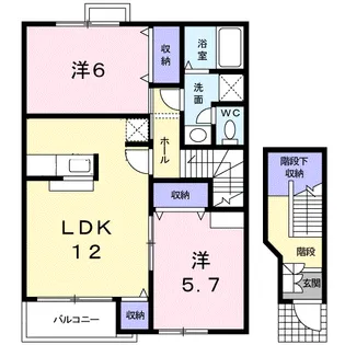 アンティ−クN【2階】の間取り