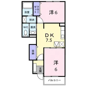 サン・フェアⅡ【1階】の間取り