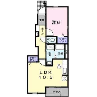 オーリヴァーハウス【1階】の間取り
