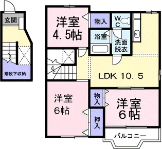 オークハイツ【2階】の間取り