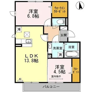 ロヴァージュ【1階】の間取り