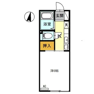 セリバテール東谷山Ⅰ【202号室】の間取り