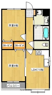 シャローム【2階】の間取り