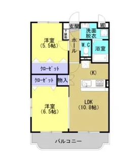 FIRST STAGE I【201号室】の間取り