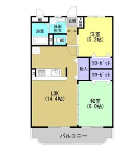 GRANDWELL【6階】の間取り