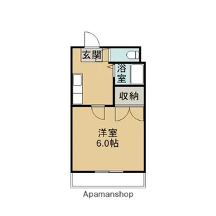 リヴェール東谷山【406号室】の間取り