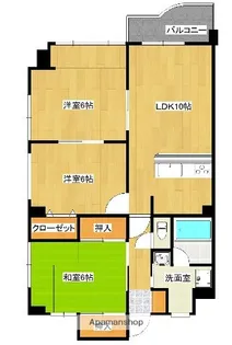 イモーレ中央駅【2階】の間取り