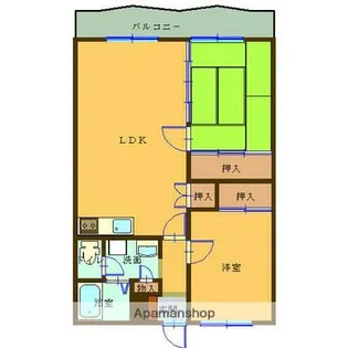 エクセレント武岡台【1階】の間取り