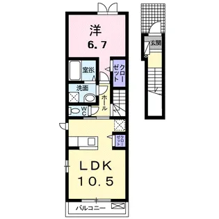 サントマリー・ド・ラメールⅡ【2階】の間取り