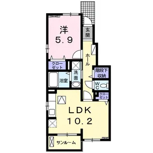 サングランデⅢ【1階】の間取り