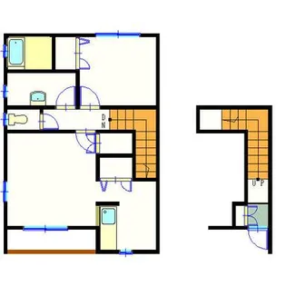ベルリード草牟田【202号室】の間取り