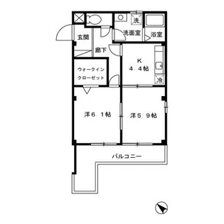 テラス幸泉【301号室】の間取り