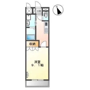 敬愛ハイツB【101号室】の間取り