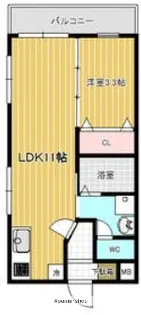 TY郡元【2階】の間取り