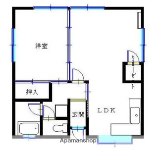 シティフォレスト上竜尾【201号室】の間取り