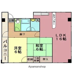 翼ビル【301号室】の間取り