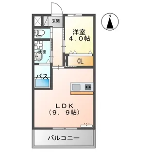 しあわせ荘【1階】の間取り