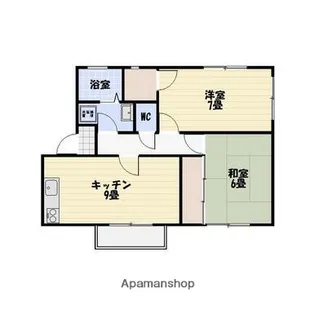 ウィンディア花水木【201号室】の間取り
