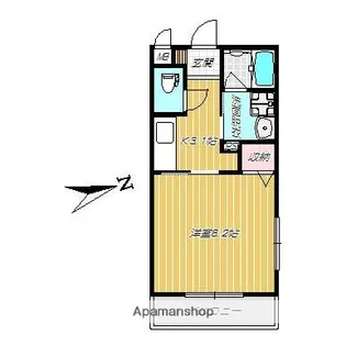 フリーディオ荒田【3階】の間取り