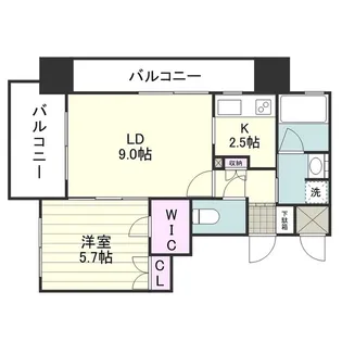 RJRプレシア郡元【0701号室】の間取り