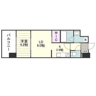 RJRプレシア郡元【1108号室】の間取り