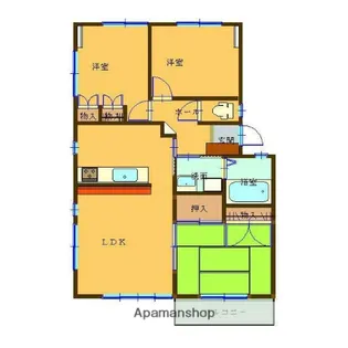 FEEL WOOD K【202号室】の間取り