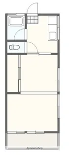 前屋敷アパートB棟【102号室】の間取り