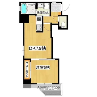 ジャルダン堀江【3階】の間取り