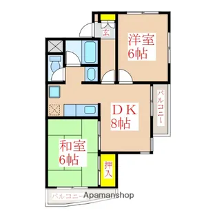 武レディースマンション【2階】の間取り