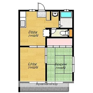 アリオンプラザ【201号室】の間取り
