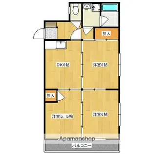 カーサプリマ【3階】の間取り