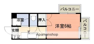 唐湊NⅡビル【2階】の間取り