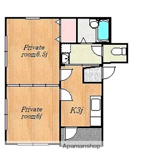 フローラル上本町【502号室】の間取り