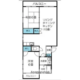 セントガレン【201号室】の間取り