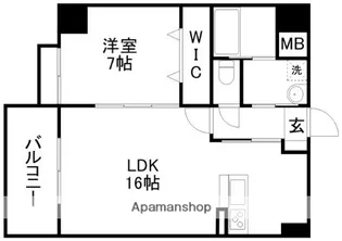 サムティ鹿児島駅前ベイサイドⅡ【601号室】の間取り