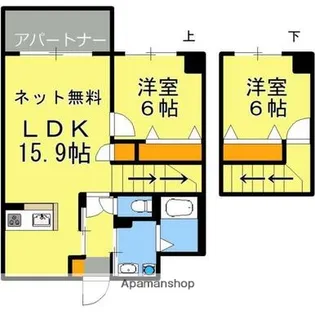 サムティ鹿児島駅前ベイサイドⅡ【801号室】の間取り