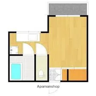 唐湊ハイツ【105号室】の間取り