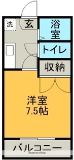 鴨池富山ビル【5階】の間取り