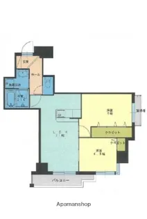 メルシィフォンテーヌ【7階】の間取り
