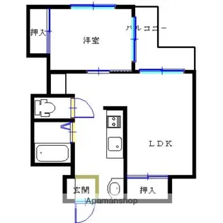 ファミールM【202号室】の間取り
