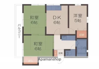 ディアスハイツ小牧【2階】の間取り